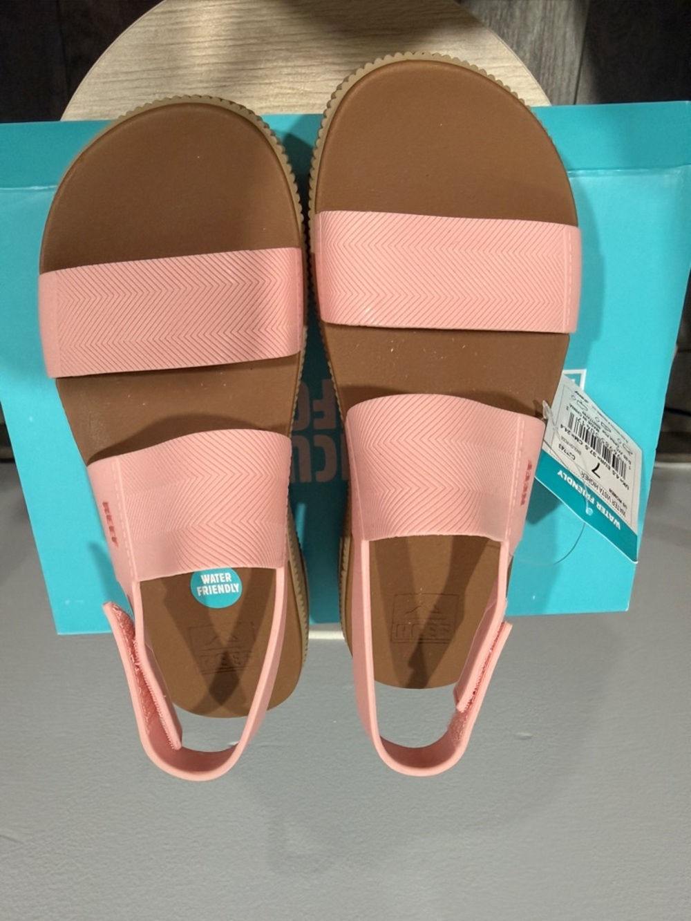 Reef Women's Blush Pink water vista Higher Platform Sandal - Picture 4 of 5